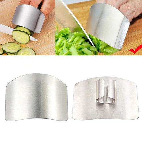 1 Pcs Finger Guard Protect Finger Hand Cut Hand Protector Knife Cut Finger Protection Tool Stainless Steel Kitchen Tool Gadgets - hameshasastastore