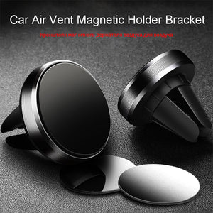 Wholesale Magnetic Phone Holder For Samsung S8 Car Air Vent Mount Universal Mobile Smartphone Stand Magnet Support Cell Holder - hameshasastastore