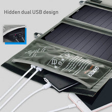 Load image into Gallery viewer, CHOETECH Solar Charger 24W Solar Panel 5V/2.4A Dual USB Auto Portable Phone Charge Detect Tech for iPhone for Xiaomi Huawei - hameshasastastore