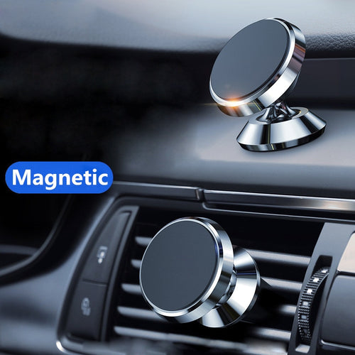 Magnetic Car Phone Stand Dashboard Phone New Luxury Stand Holder for IPhone for Huawei Lite Magnet Air Hole Handle Installation - hameshasastastore