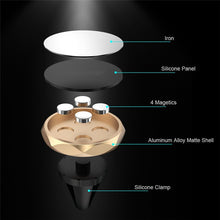 Load image into Gallery viewer, Magnetic Car Phone Stand Dashboard Phone New Luxury Stand Holder for IPhone for Huawei Lite Magnet Air Hole Handle Installation - hameshasastastore
