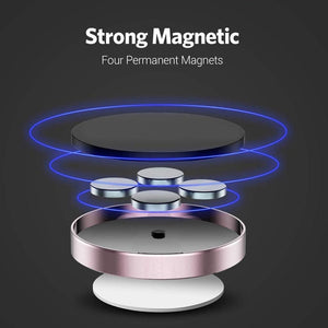 Magnetic Car Phone Stand SmallDashboard Magnet Holder Steering Wheel Wall-mounted Phone for IPhone Samsung Xiaomi Multiple Uses - hameshasastastore