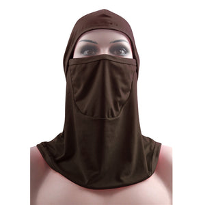 Muslim Women Veil Face Cover Hijab Scarf Turban Hat One Piece Amira Head Wrap Cover Headscarf Burqa Niqab Headwear Ramadan Arab - hameshasastastore