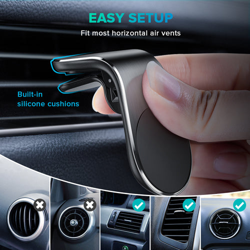 Magnetic Car Phone Holder Universal Car Air Vent Magnet Stand in Car for Iphone Hauwei Samsung Xiaomi Magnetic Wall Holde Stand - hameshasastastore