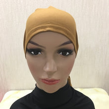 Load image into Gallery viewer, Full Cover Inner Muslim Cotton Hijab Cap Islamic Head Wear Hat Underscarf Bone Bonnet Turkish Scarves Muslim Headcover - hameshasastastore